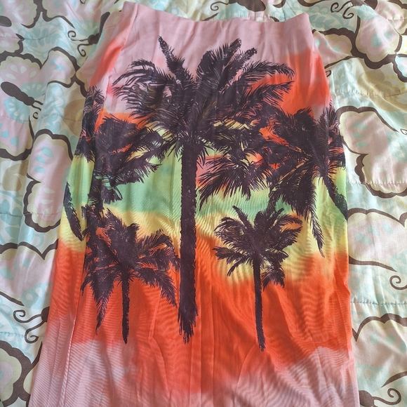 SHEIN 2XL Tropical Print Tube Top and Skirt - Picture 5 of 17